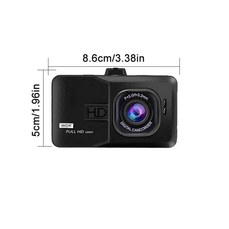 HD Dashcam for Automatic Cycle Recording - Vehicle DVR