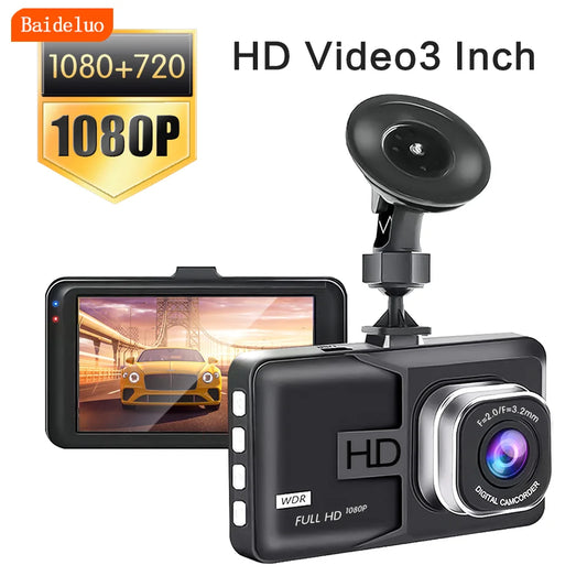 HD Dashcam for Automatic Cycle Recording - Vehicle DVR