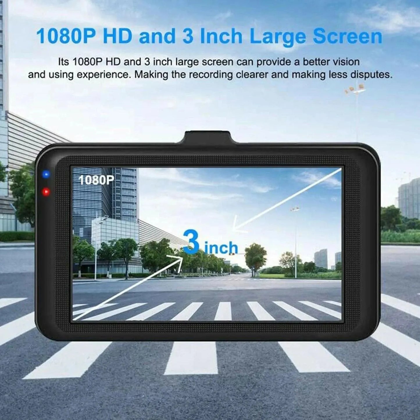 HD Dashcam for Automatic Cycle Recording - Vehicle DVR