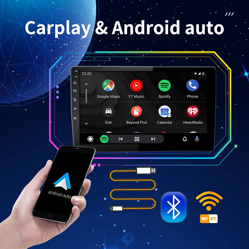 Universal OLED CarPlay/Android Radio with GPS & WiFi