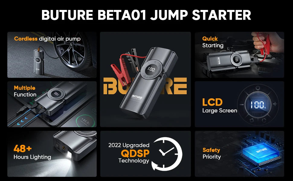 Buture 4-in-1 Jump Starter