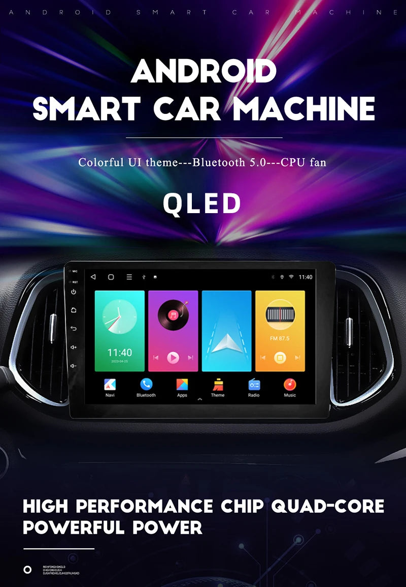 Universal OLED CarPlay/Android Radio with GPS & WiFi