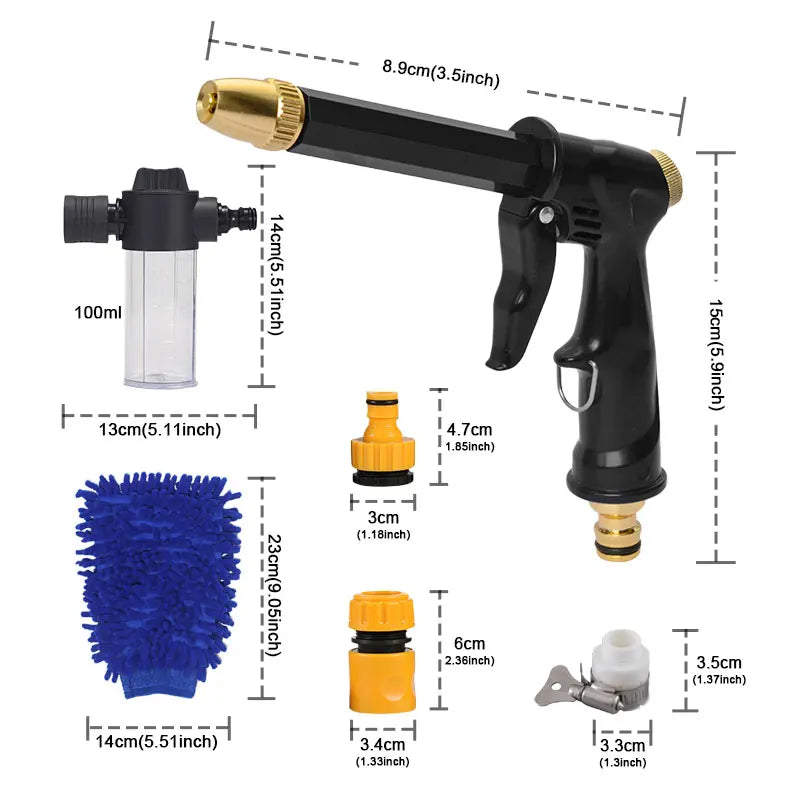 SEAMETAL High Pressure Washer Gun + Foam Cannon